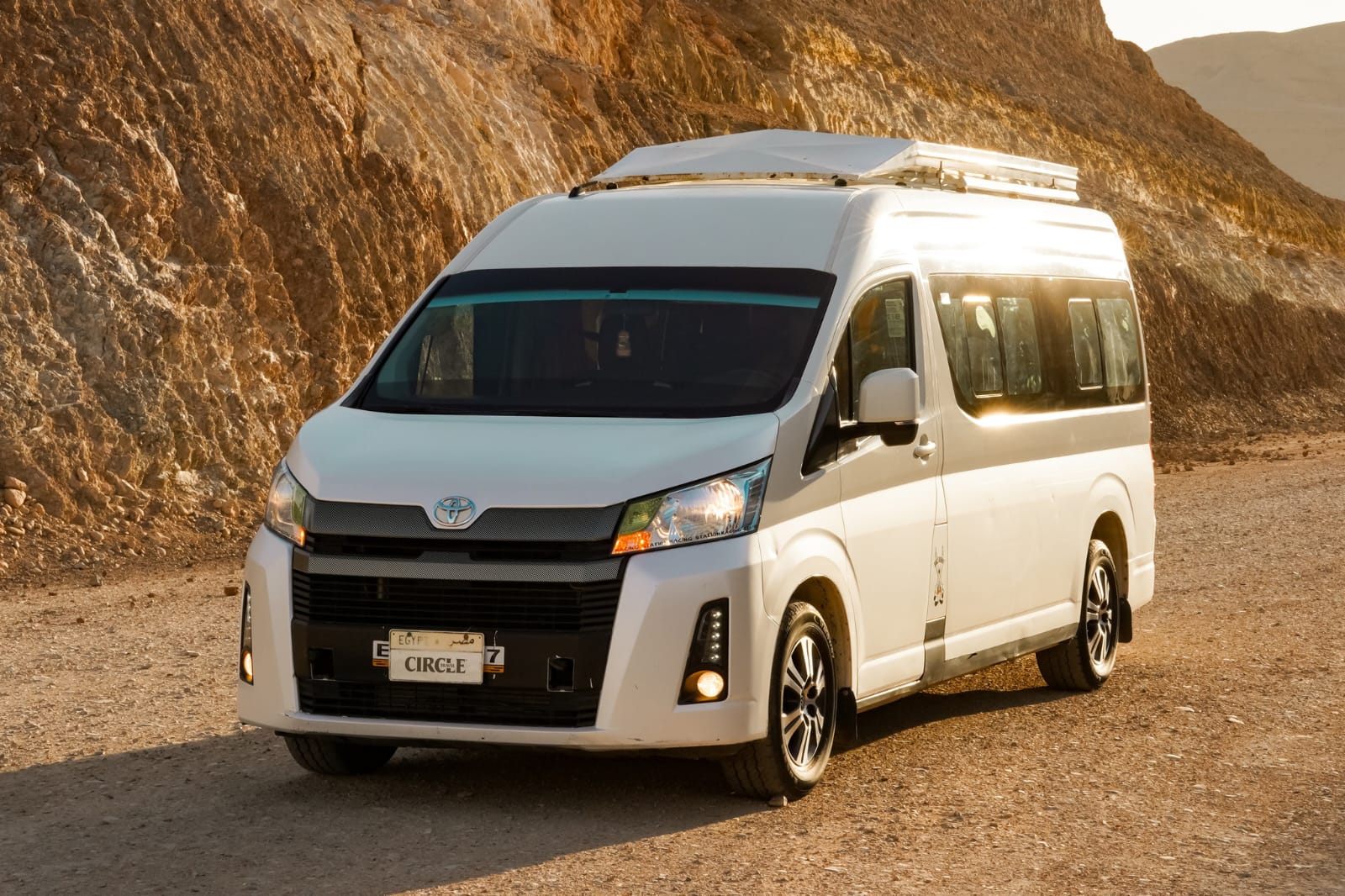Toyota Hiace van for group airport transfers in South Sinai